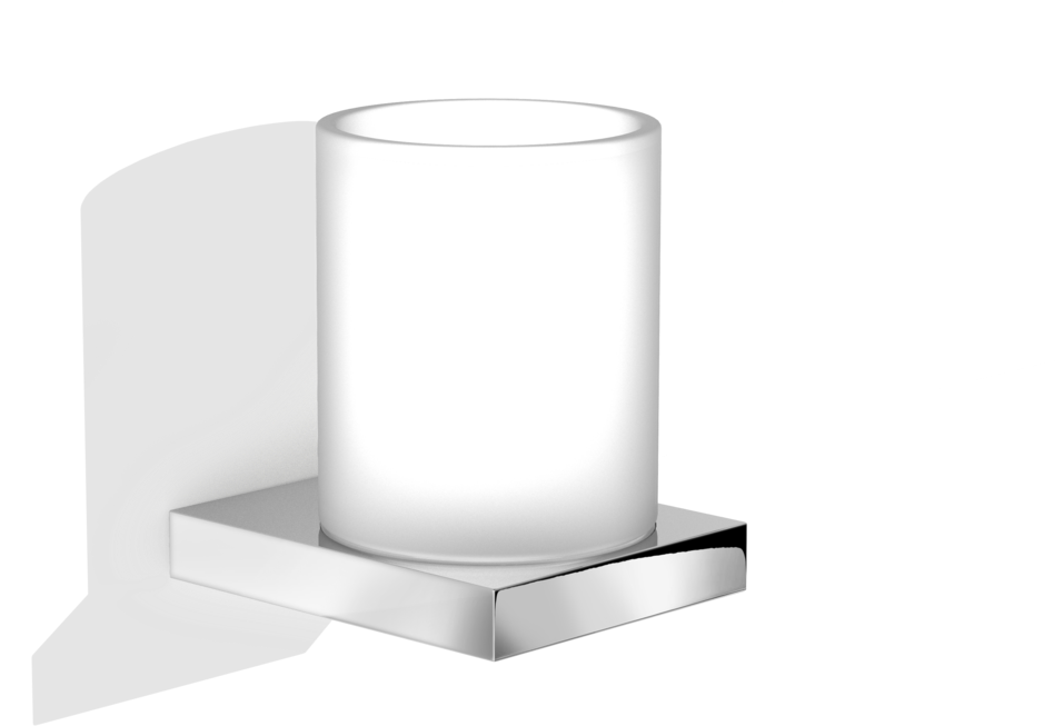 Стакан Decor Walther Contract настенный хром - фото №3