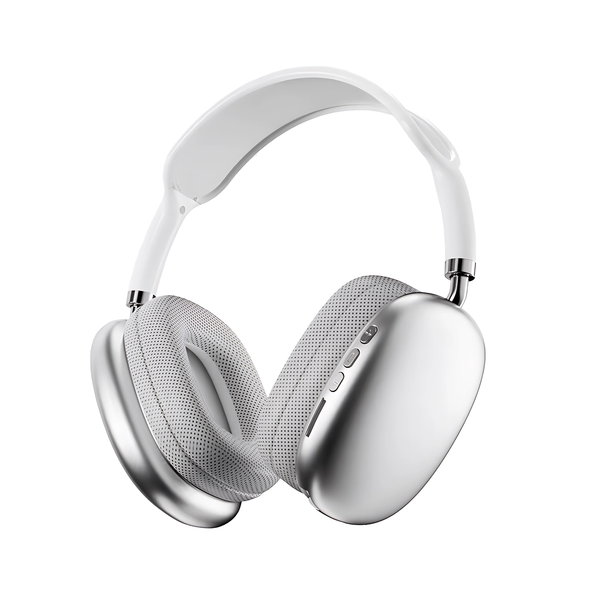 Наушники беспроводные большие с микрофоном и Bluetooth / Наушники беспроводные накладные Bluetooth серебряный