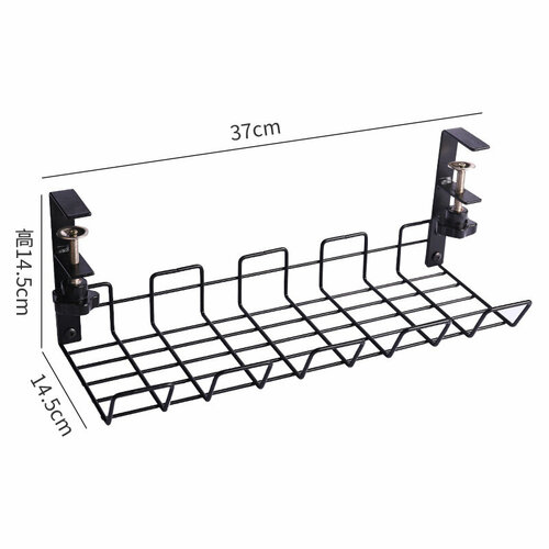 Стеллаж для проволоки черный настольный без перфорации 1396₽