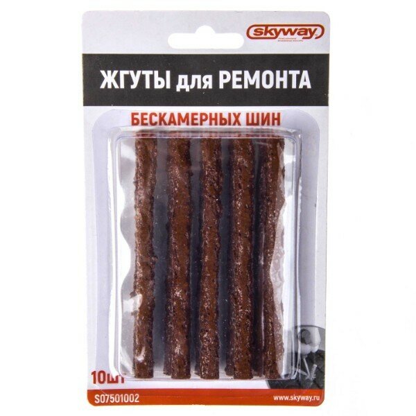 Жгут для ремонта бескам. шин без демонтажа (6х100) (к-т из 10 шт)