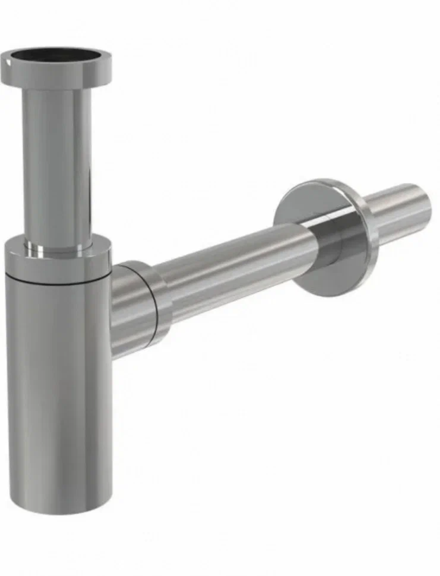 Сифон для раковины Grocenberg GB210 Никель, круглый, отражатель, латунь