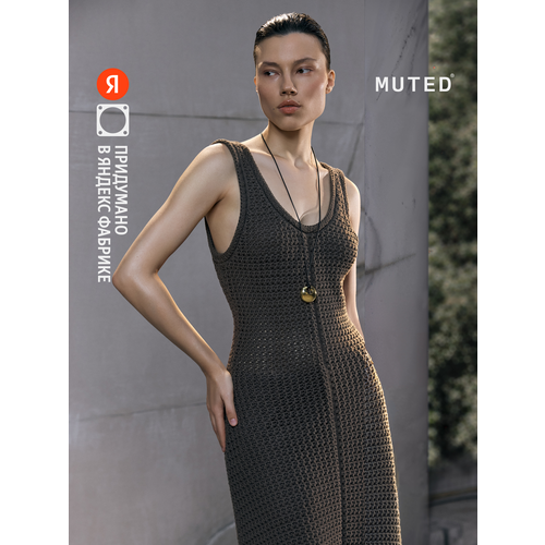 фото Платье muted bold, размер s, шоколадный