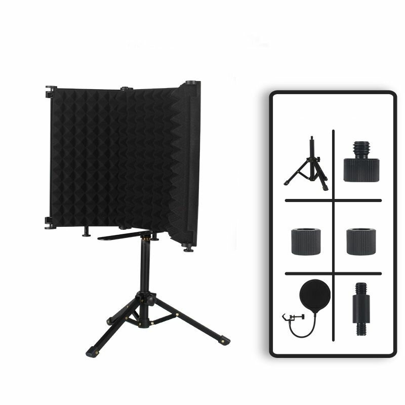 Студийный комплект для звукозаписи черный