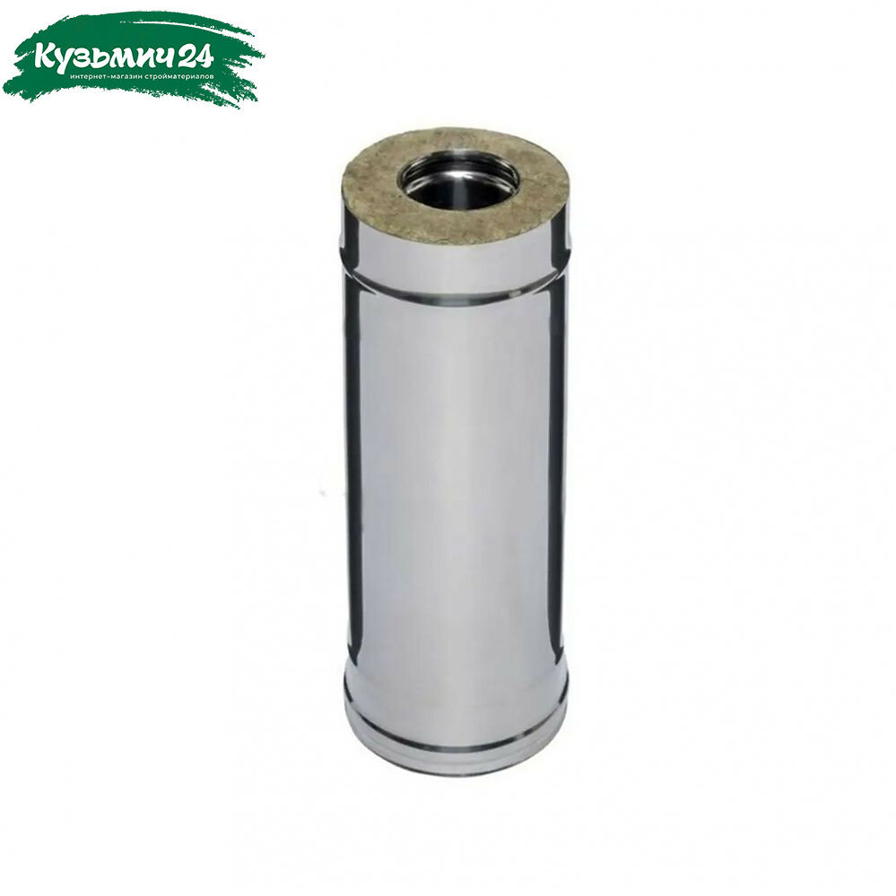 Труба для дымохода 135х220 мм сталь 0.5 мм сэндвич-конструкция длина 0.5 м