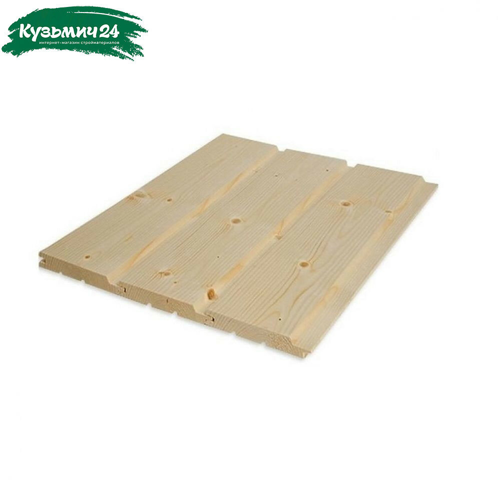 Евровагонка сорт А Хвоя Архангельск 12.5х96х2400 мм в упаковке 10 штук