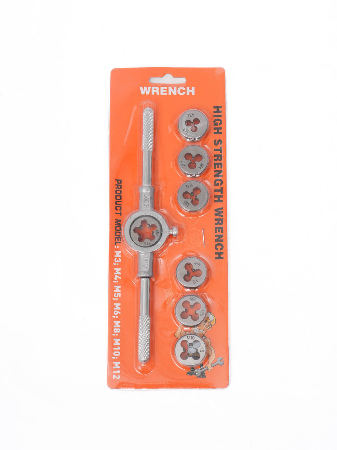 Набор слесарный "9ХС", для нарезания метчиков и плашек, автомобильный — фото 1