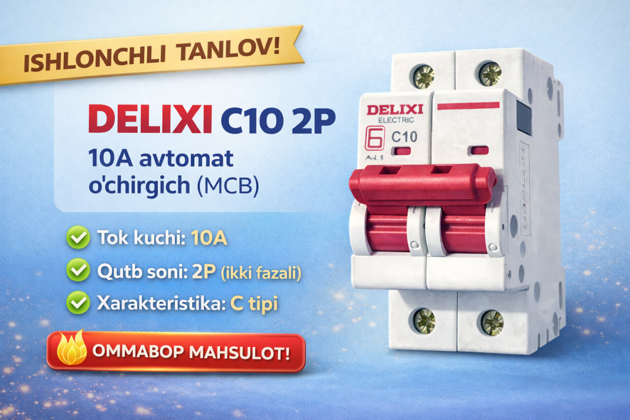 Avtomatik kalit DELIXI CDB6I 2P C 10A