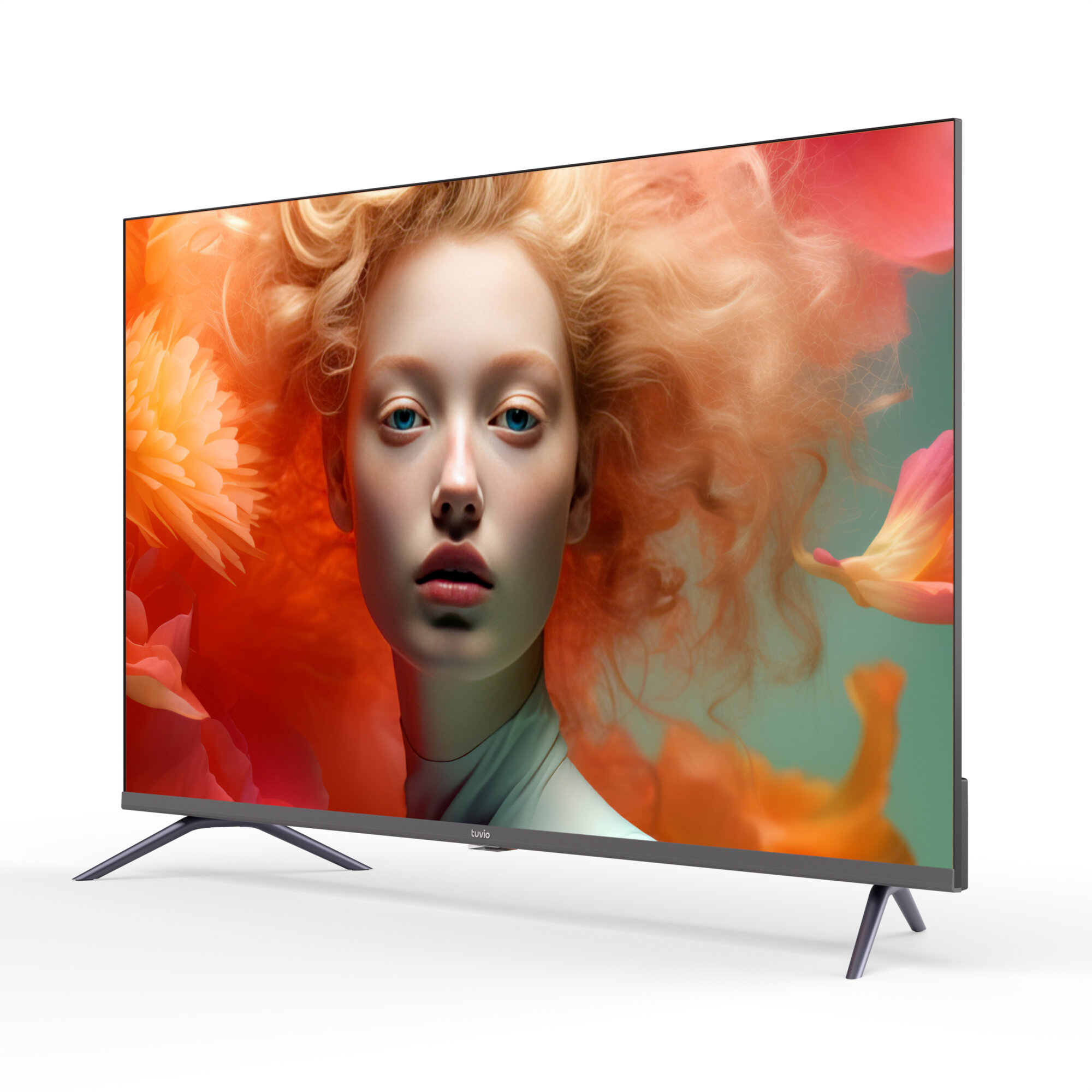 55” Телевизор Tuvio 4K ULTRA HD DLED Frameless на платформе Яндекс.ТВ, TD55UFGHV1, темно-серый