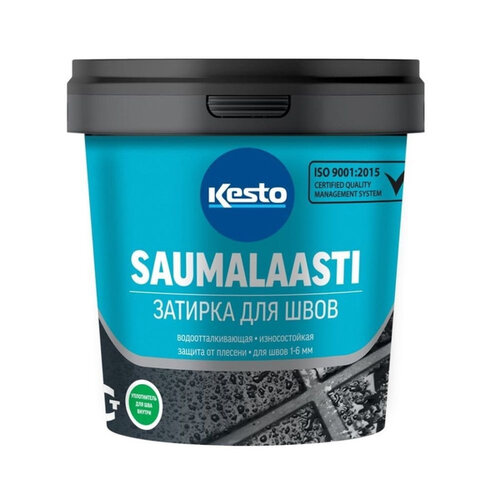Затирка Kesto Saumalaasti, 3 кг, темно-серый 44 затирка kesto saumalaasti 3 кг светло серый 43