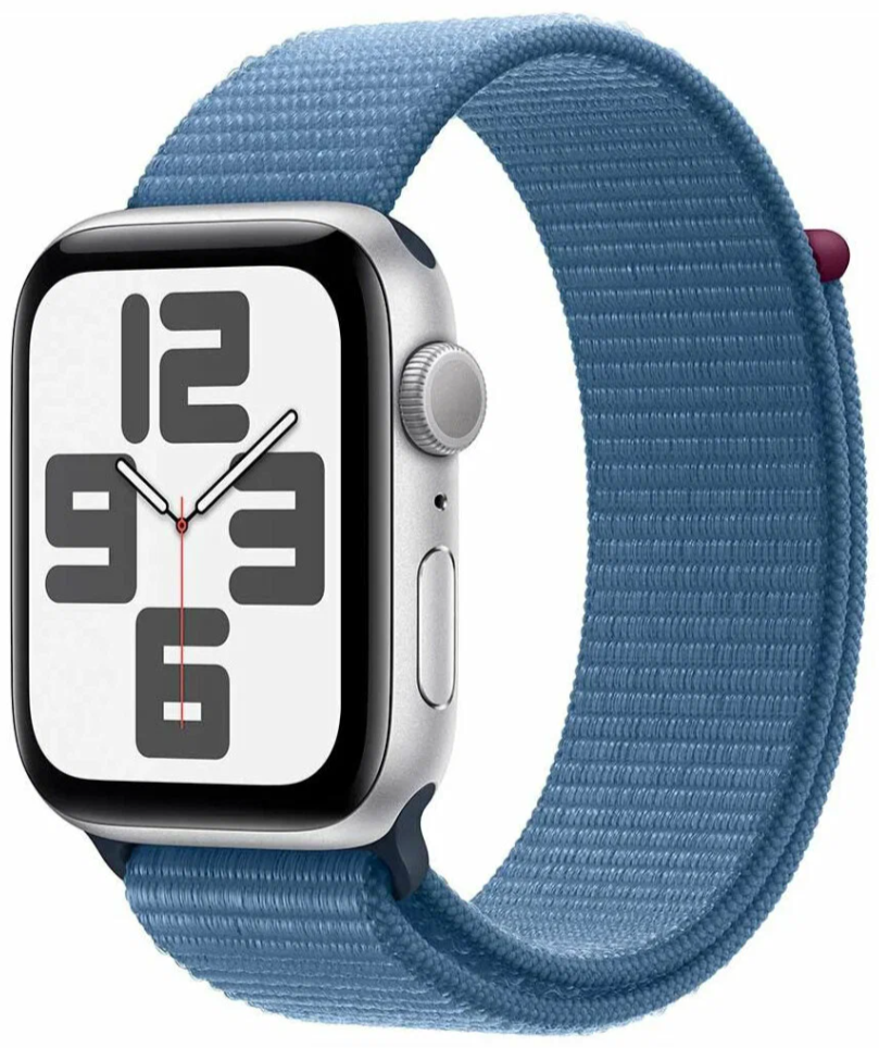 Умные часы Apple Watch Series SE Gen 2 2023 40 мм Aluminium Case GPS, Silver/Winter Blue Sport Loop