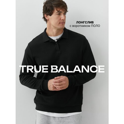 фото Лонгслив true balance, размер l, , черный
