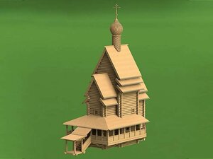 Фото Набор для постройки модели Георгиевская церковь. Масштаб 1:72