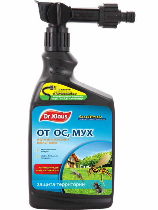 Dr.Klaus Эжектор концентрат от МУХ ОС и других летающих насекомых флакон 1 л