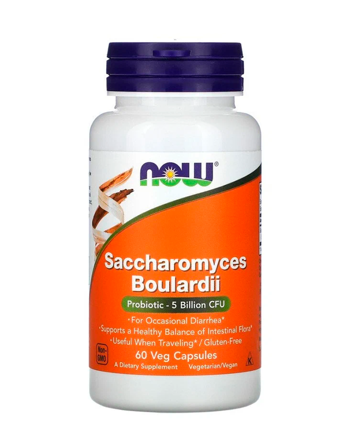 Saccharomyces Boulardii, NOW Foods, 60 Капсул для ЖКТ