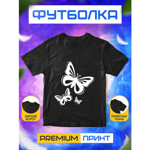 фото Футболка, размер l, черный без бренда