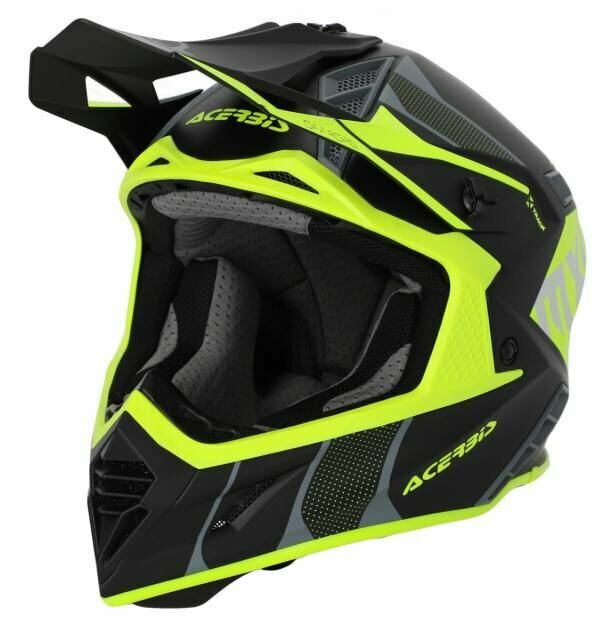 Acerbis Шлем X-TRACK 22-06 Black/Fluo-Yellow S