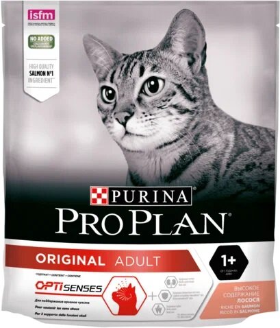 Pro Plan ADULT Сухой корм для кошек с высоким содержанием лосося 400 г