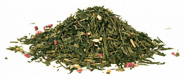 Чай Gutenberg зелёный ароматизированный "С имбирём и малиной" 500 гр
