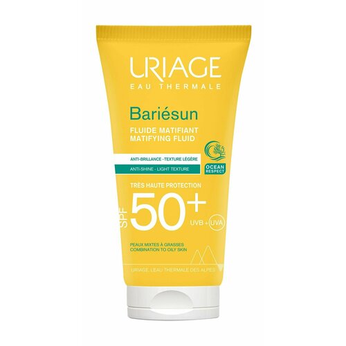 Матирующая солнцезащитная эмульсия для тела / Uriage Bariesun Matifying Fluid SPF 50+