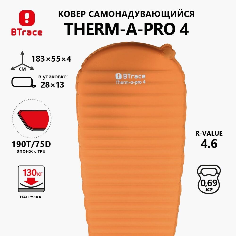 Ковер самонадувающийся BTrace Therm-a-Pro 4