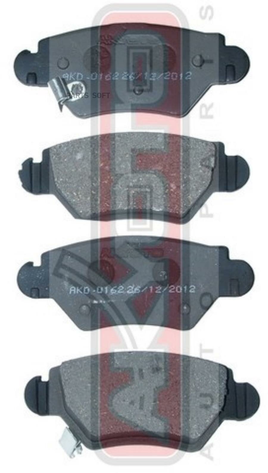AKYOTO AKD-0162 Колодки тормозные дисковые задние OPEL OPEL Astra G 98-05