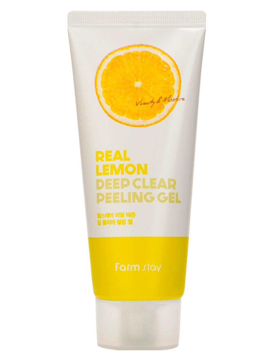 Отшелушивающий гель с экстрактом лимона FarmStay Real Lemon Deep Clear Peeling Gel 100 мл - фото №19