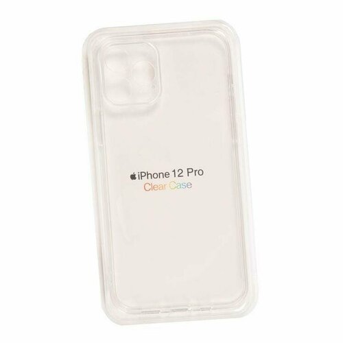 Чехол (задняя накладка) Clear Case для Apple iPhone 12, 12 Pro прозрачный силикон чехол подставка с магнитом для apple iphone 12 12 pro матовый силикон красный