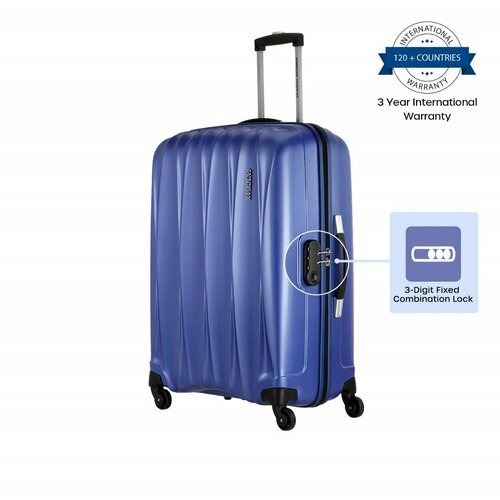 Чемодан American Tourister, 38 л, размер S, синий