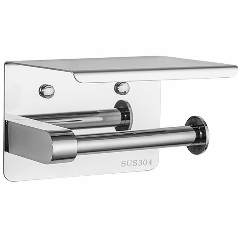 фото Держатель туалетной бумаги с полочкой Frap F502