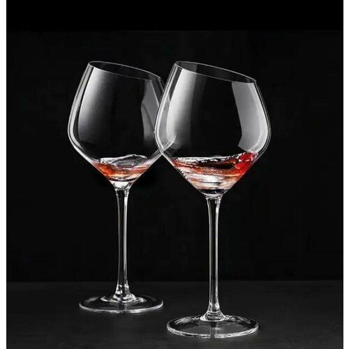 Набор бокалов для вина 570 мл из выдувного стекла на тонкой ножке со скошенным краем 6 шт 6999₽