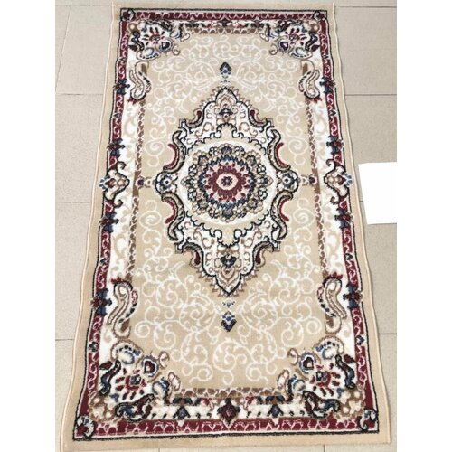 Ковер Классический БАЛ текстиль OSCAR NATUREL KZ F040A , , цвет Бежевый/Белый, из нитей БЦФ, основа джут, размер 0,8 м на 1,5 м, вес 1,44 кг