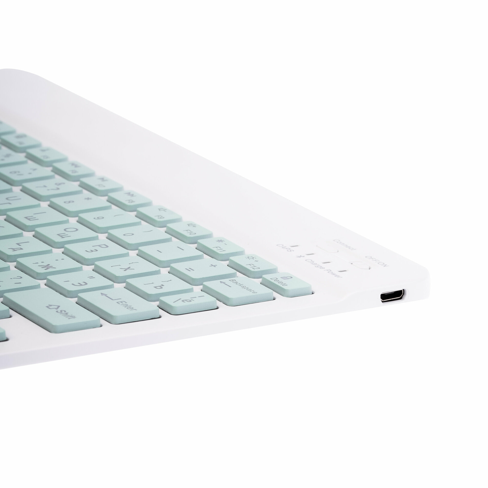 Беспроводная клавиатура и мышь с подсветкой RGB / Комплект Мышь + Клавиатура ультратонкая русская раскладка / Набор для планшета Bluetooth Android