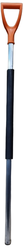 LWI Черенок для лопаты алюминиевый 120см d32мм с ручкой V образной ORANGE LWI-Ч7