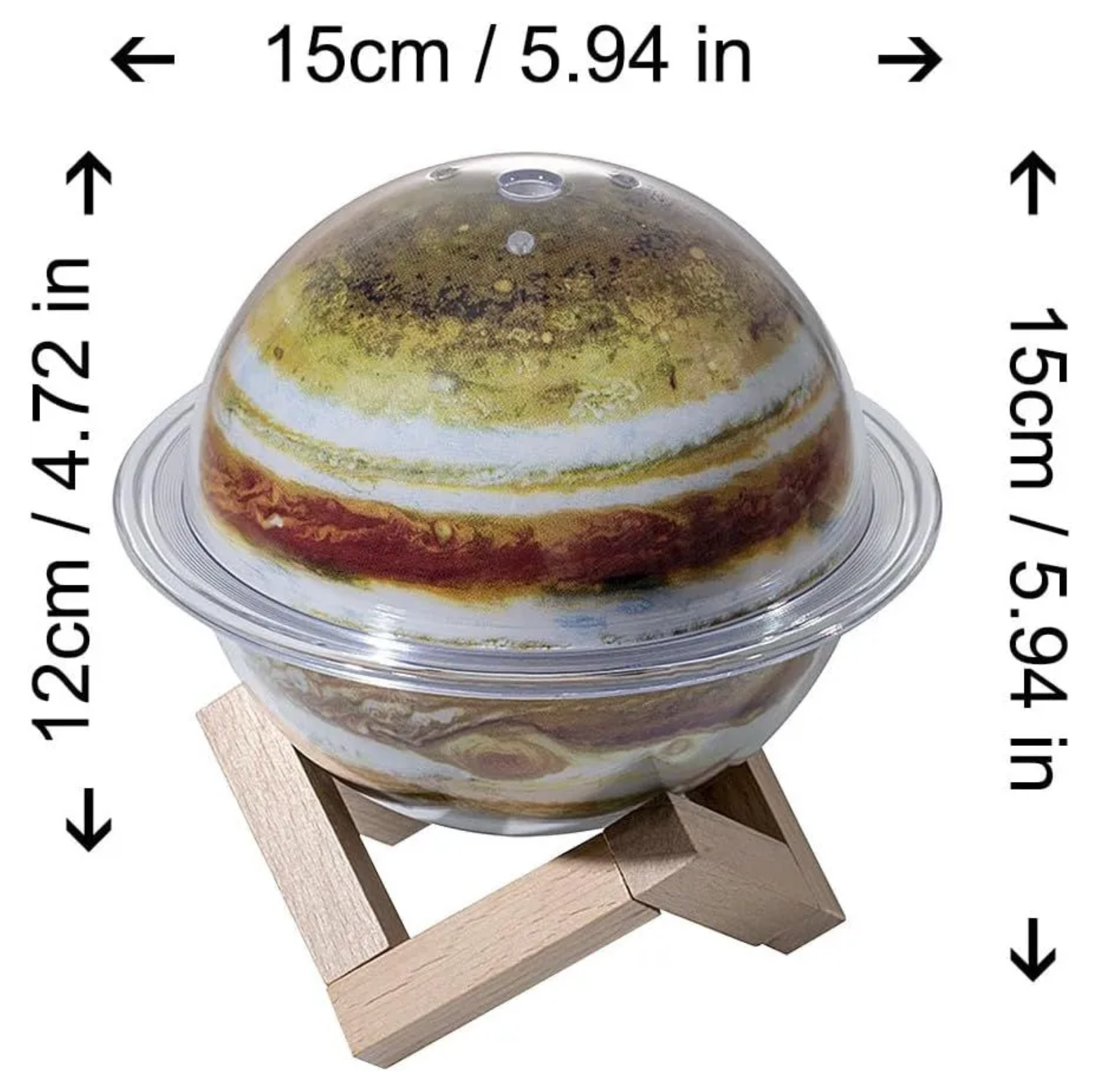 Увлажнитель воздуха в виде Планеты Юпитер с объемом 330 мл настольный/ночник детский для сна/аромадиффузор увлажнитель - фотография № 3