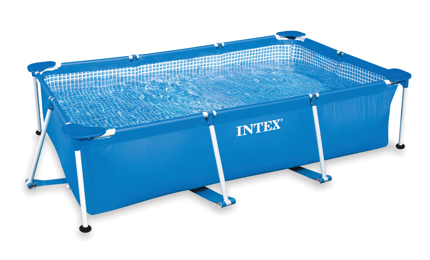 Бассейн каркасный прямоугольный 260х160х65см 2282л серии Rectangular Frame Pool, для всей семьи 28271 Intex