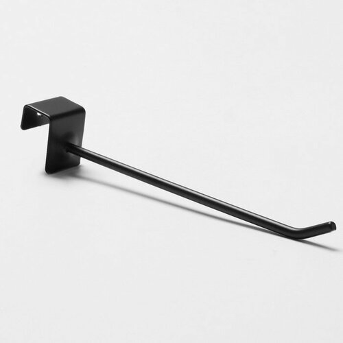 Крючок для экономпанелей, d=4мм, L=15см, цвет чёрный матовый (10 шт) черный