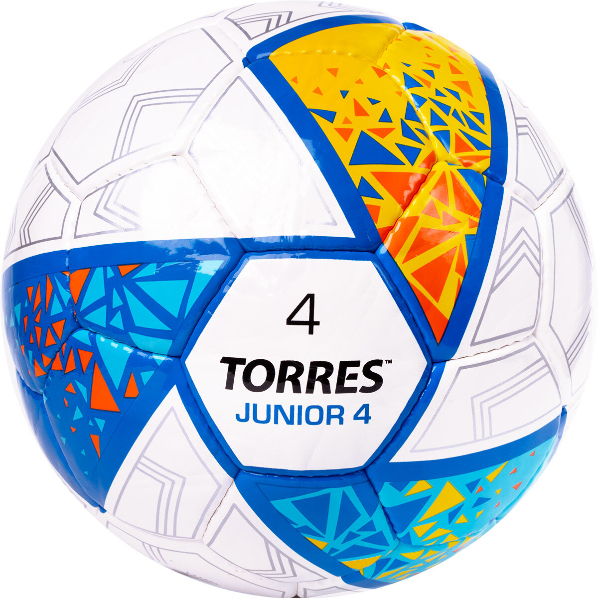 Мяч футбольный TORRES Junior-4 NEW, размер 4 (8-12 лет) поставляется накаченным