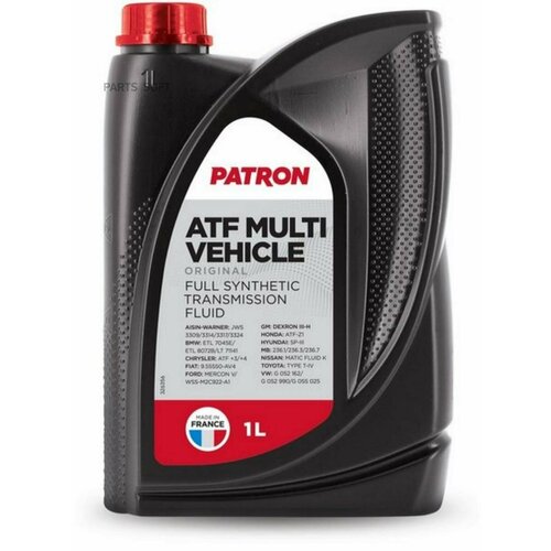 PATRON ATF MULTI VEHICLE 1L ORIGINAL Жидкость гидравическая 1L -AISIN-WARNER JWS 3309 / JWS 3314/ JWS 3317 ALLISON TES 295 BMW ETL 7