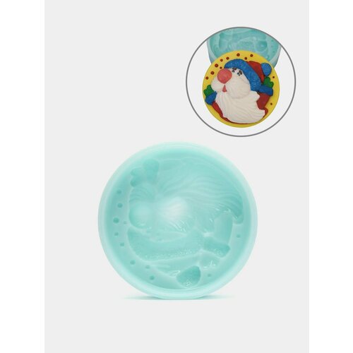 Силиконовая форма Медальон Дед Мороз 1399₽