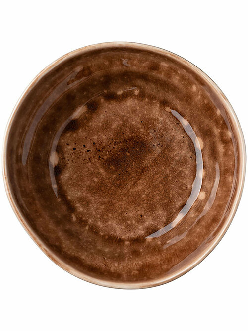 Тарелка глубокая Борисовская Керамика Marrone Reattivo круглая, 21,5 см