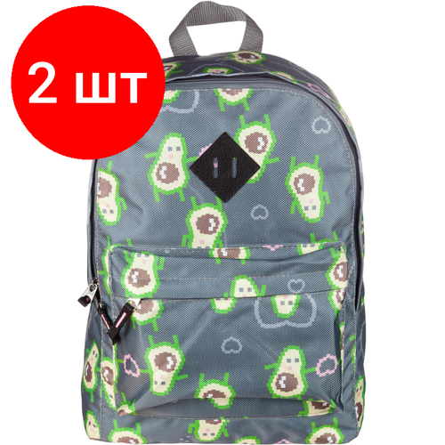 Комплект 2 штук, Рюкзак №1School Shape Avocado pixi, 1 отд, 3 кармана