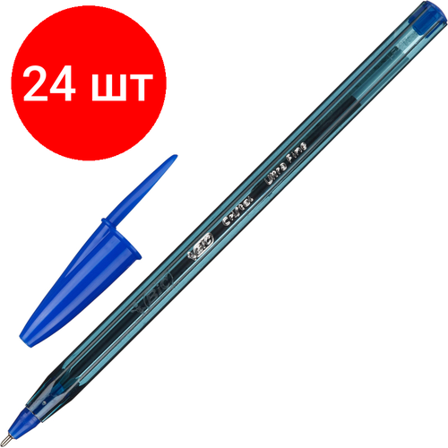 Комплект 24 штук, Ручка шариковая неавтомат. BIC Cristal Exact С0, масл,28 К20