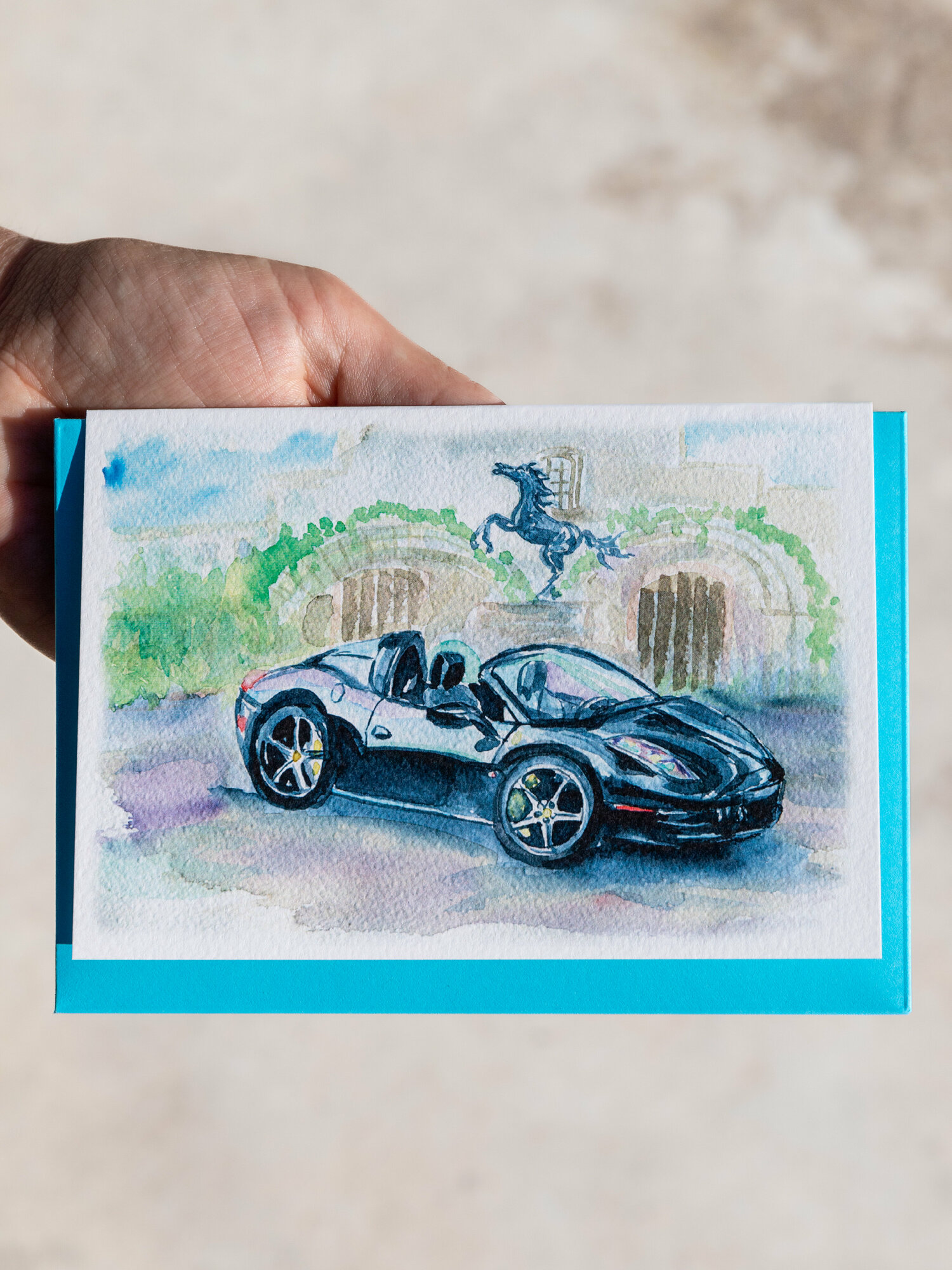 Открытка на 23 февраля "Феррари" для мужчины /парня /любимого