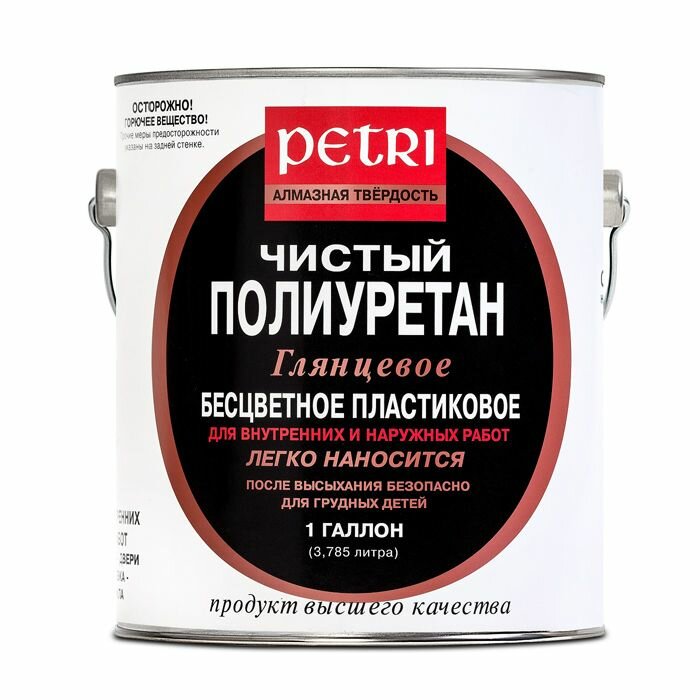 фото Petri Diamond Hard Лак полиуритановый матовый 1л