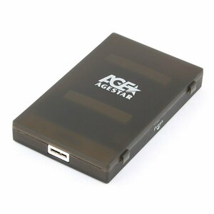 USB 3.0 Внешний корпус 2.5" SATAIII HDD/SSD AgeStar 3UBCP1-6G (BLACK)