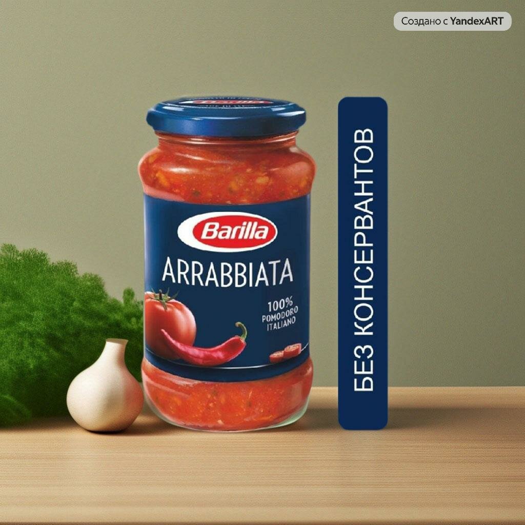 Соус Barilla Томатный с перцем чили "Arrabbiata", 400 грамм.