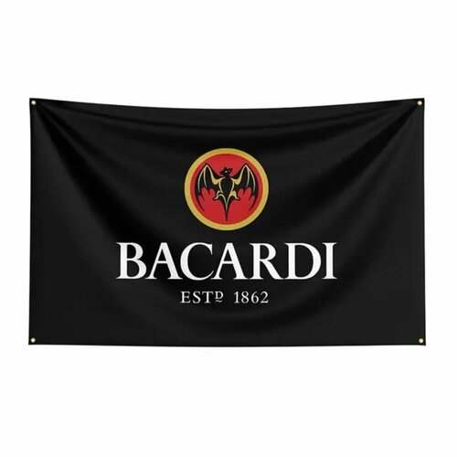 Флаг плакат баннер Bacardi