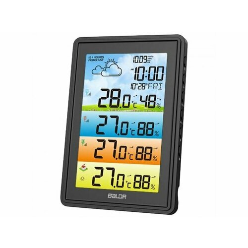 Беспроводная метеостанция Baldr с тремя внешними датчиками B0360WST4H4PR черный 479000₽