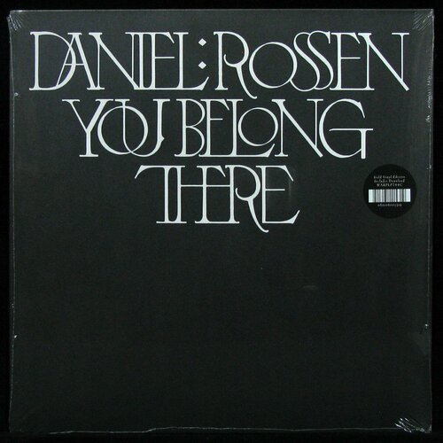 Виниловая пластинка Warp Daniel Rossen – You Belong There (coloured vinyl) компакт диск warner daniel rossen – you belong there