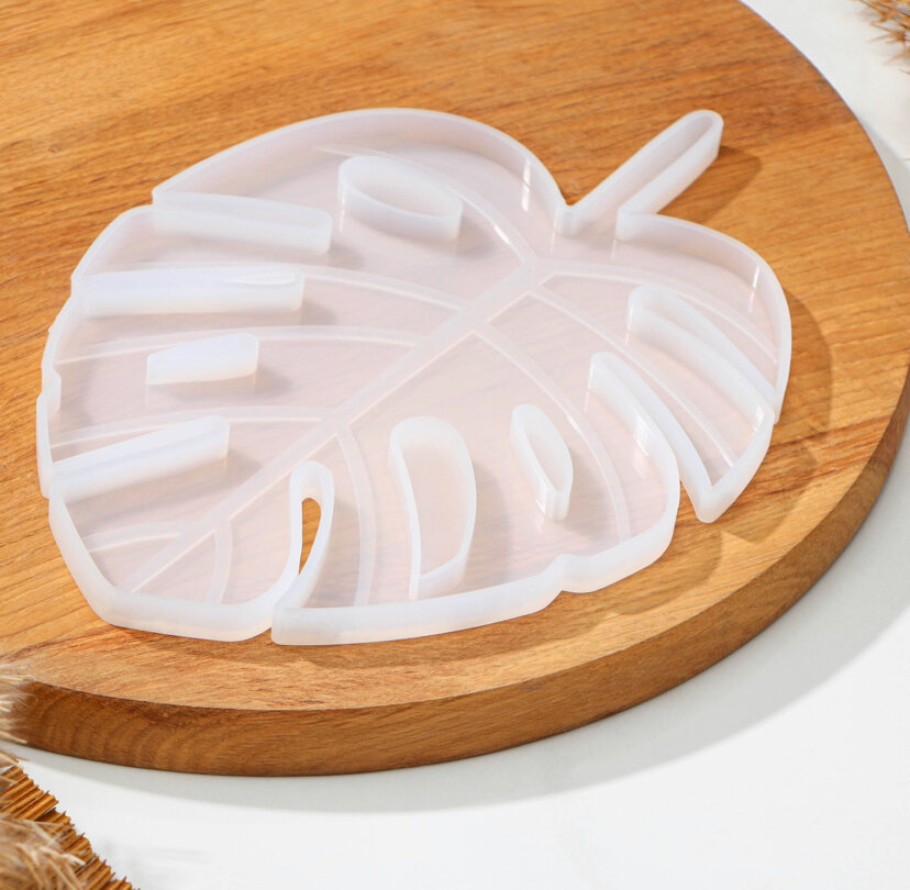 Силиконовый молд лист Монстеры большой